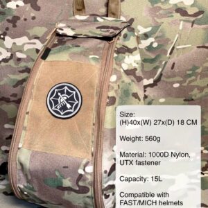 Helmet Bag Shoulder Carry & Attaches to MOLLE Interface